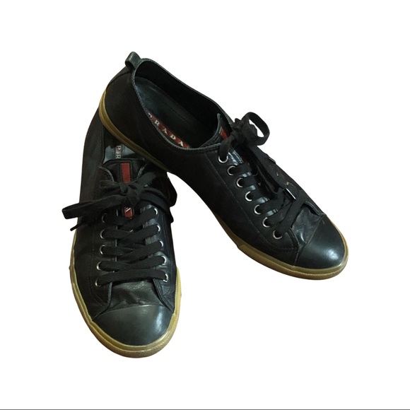 Prada leather sneakers size 8.5 - Picture 1 of 11